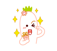 Cute Radish Family. sticker #2636180