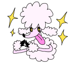 Fancy Miss Poodle (Poodle-chan) sticker #2636601