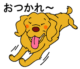 Gorgeous Golden Retriever 'MARIA' sticker #2636697