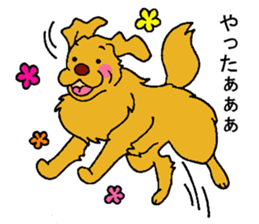 Gorgeous Golden Retriever 'MARIA' sticker #2636705