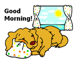 Gorgeous Golden Retriever 'MARIA' sticker #2636714