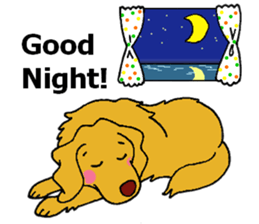 Gorgeous Golden Retriever 'MARIA' sticker #2636715
