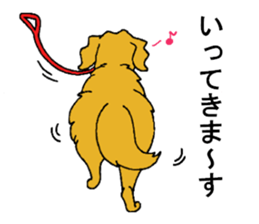 Gorgeous Golden Retriever 'MARIA' sticker #2636717