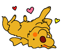 Gorgeous Golden Retriever 'MARIA' sticker #2636725