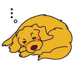 Gorgeous Golden Retriever 'MARIA' sticker #2636726