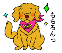 Gorgeous Golden Retriever 'MARIA' sticker #2636727