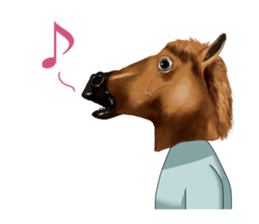 A light-blue alien sticker #2636761