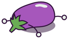 A Lazy Eggplant sticker #2637822