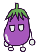 A Lazy Eggplant sticker #2637834