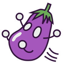 A Lazy Eggplant sticker #2637847