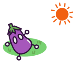 A Lazy Eggplant sticker #2637852