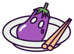 A Lazy Eggplant sticker #2637854
