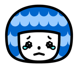 Pattern girl sticker #2637869