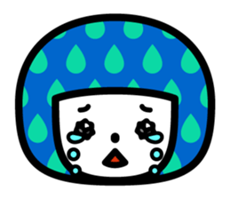 Pattern girl sticker #2637870