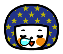 Pattern girl sticker #2637872