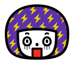 Pattern girl sticker #2637873