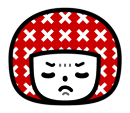 Pattern girl sticker #2637880