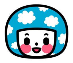 Pattern girl sticker #2637881