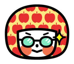 Pattern girl sticker #2637893