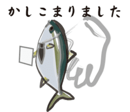 Cultured yellowtail sticker #2638334