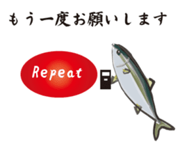 Cultured yellowtail sticker #2638337
