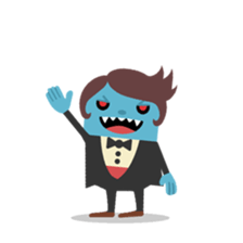 Vampire loves strawberries sticker #2640379