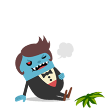 Vampire loves strawberries sticker #2640386