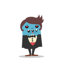 Vampire loves strawberries sticker #2640388