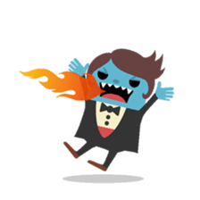 Vampire loves strawberries sticker #2640389