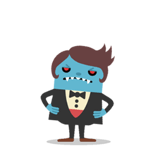 Vampire loves strawberries sticker #2640391