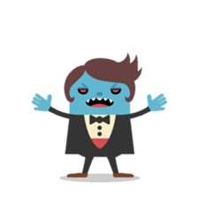 Vampire loves strawberries sticker #2640392