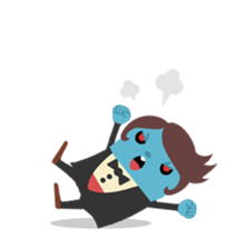 Vampire loves strawberries sticker #2640395