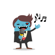 Vampire loves strawberries sticker #2640397