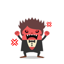 Vampire loves strawberries sticker #2640404