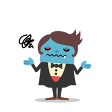 Vampire loves strawberries sticker #2640409