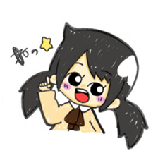 fluffy girl sticker #2641030