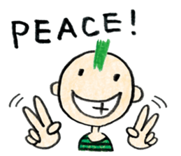 Mohican Boy Sticker sticker #2642236