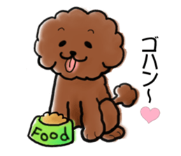 toypoodle afro dog sticker #2642676