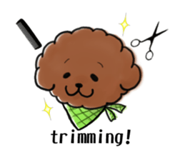 toypoodle afro dog sticker #2642682