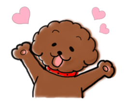 toypoodle afro dog sticker #2642684