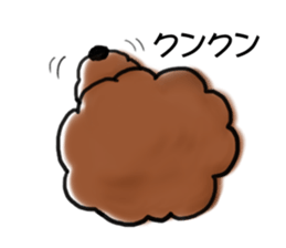 toypoodle afro dog sticker #2642687