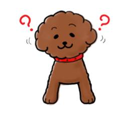 toypoodle afro dog sticker #2642691