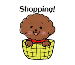 toypoodle afro dog sticker #2642695