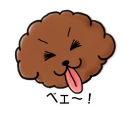 toypoodle afro dog sticker #2642704