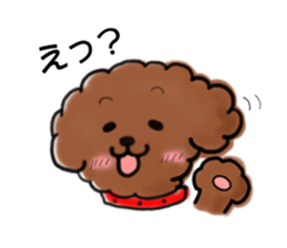 toypoodle afro dog sticker #2642714