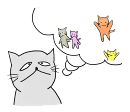 Cynical Cat sticker #2643920