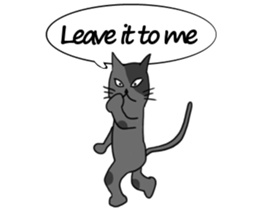 Cynical Cat sticker #2643929