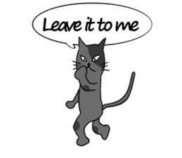 Cynical Cat sticker #2643929