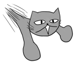 Cynical Cat sticker #2643935