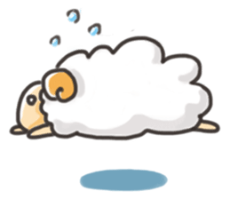 Daily of "kawaii" sheep of japan sticker #2643997